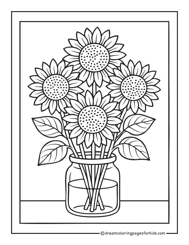 Sunflower Bouquet in a Jar